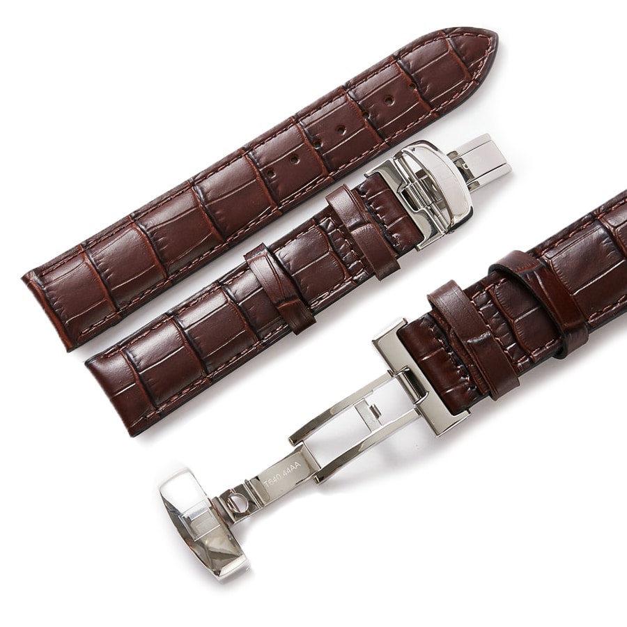 Brown Leather Watch Bands Strap Replacement For Tissot PRC200